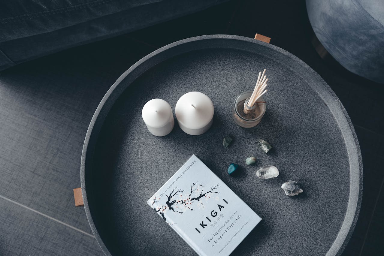 Ikigai Book in a Artistic Setting