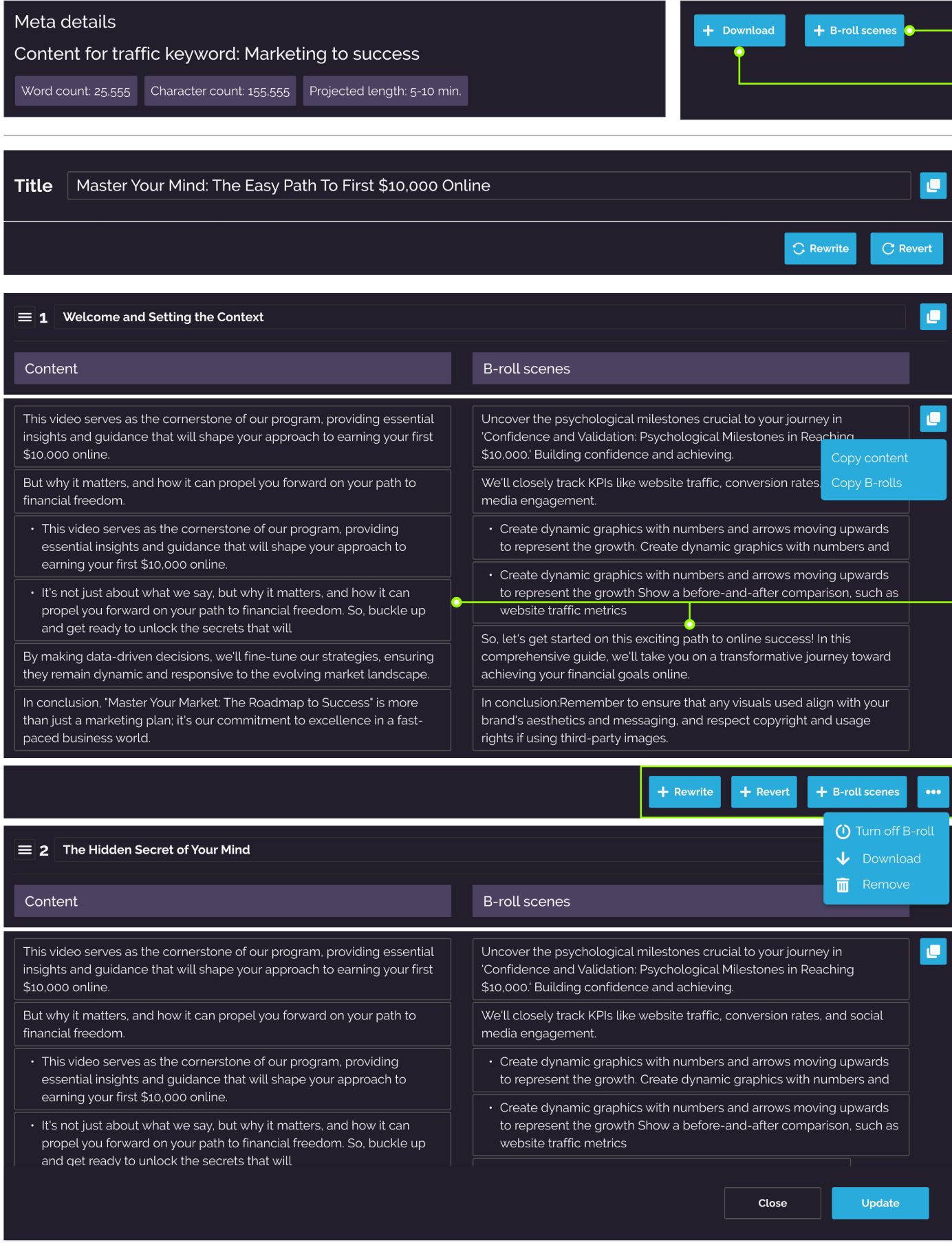 Dashnex AI Detail Snapshot