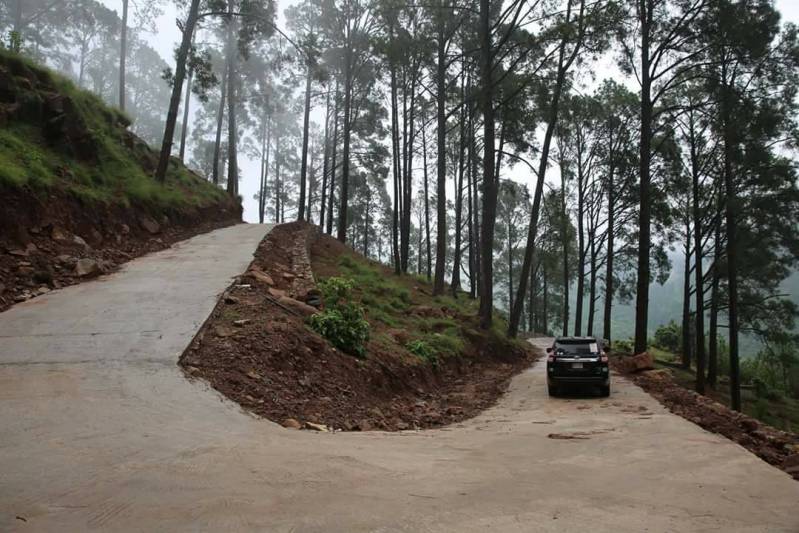 Winding road in Murree Resorts