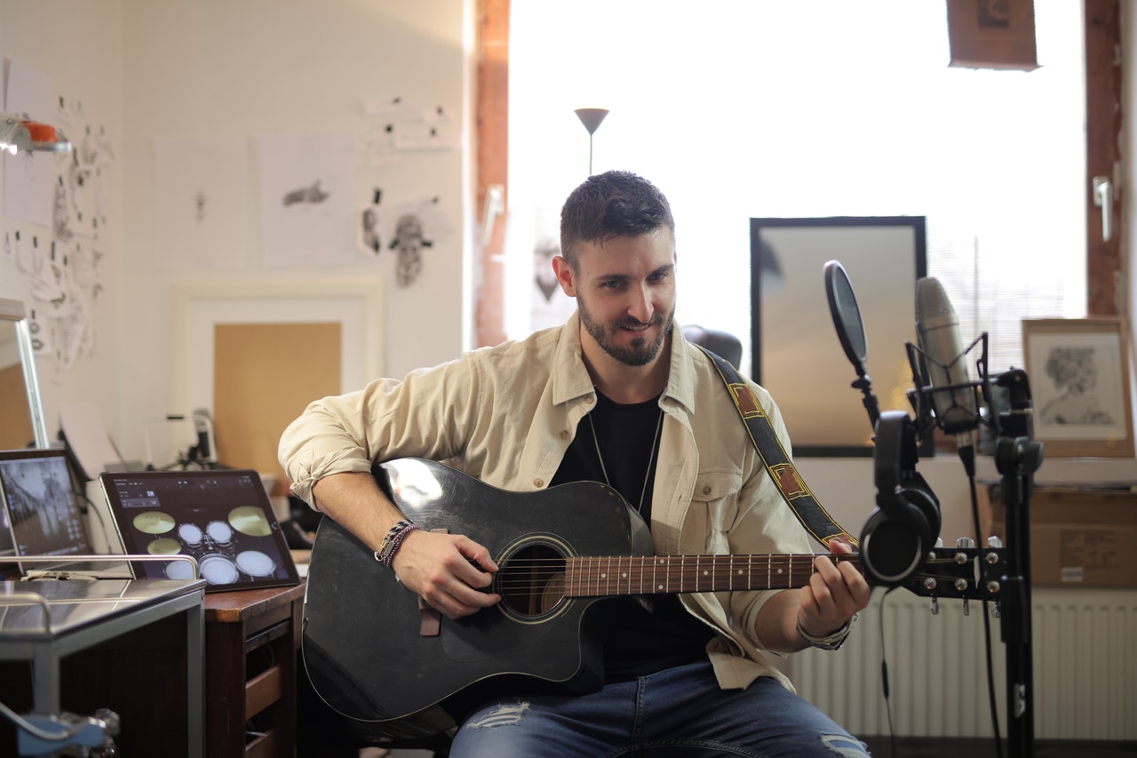 Man in a studio